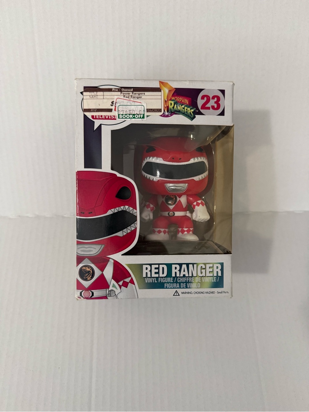 Funko Pop! Red Ranger #23 Mighty Morphin Power Rangers 2012 JJL Vaulted